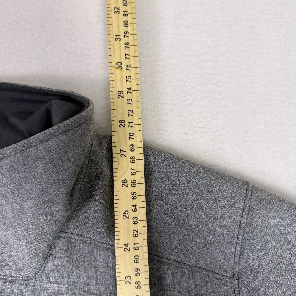 The North Face Mens L Gray Apex‎ Bionic Windwall Softshell Jacket Gutter Pros